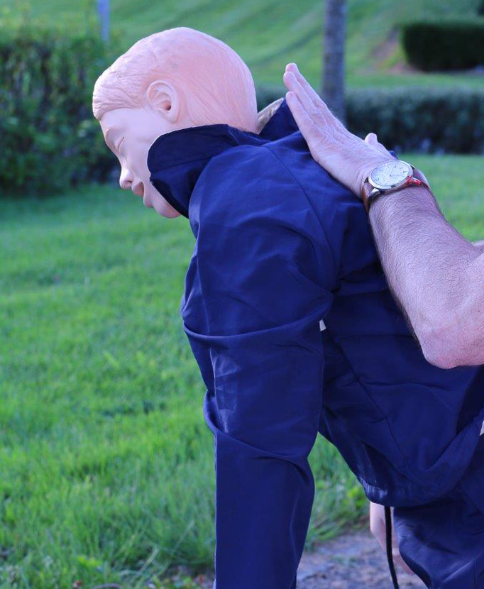 Choking first aid - slap on back choking-first-aid-slap-on-back