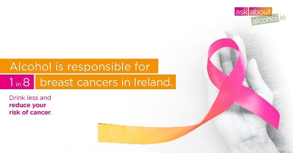 alcohol is responsible for 1 in 8 breast cancers in ireland
