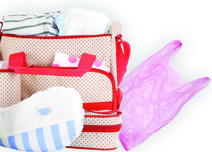 Plastic nappy bag and sack Plastic nappy bag and sack risk